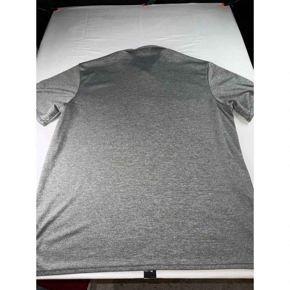 Adidas Golf Mens 2XL Charcoal Gray Heather Performance Polo Shirt Short Sleeve